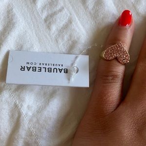Baublebar Pinky Heart Ring 2 NWT